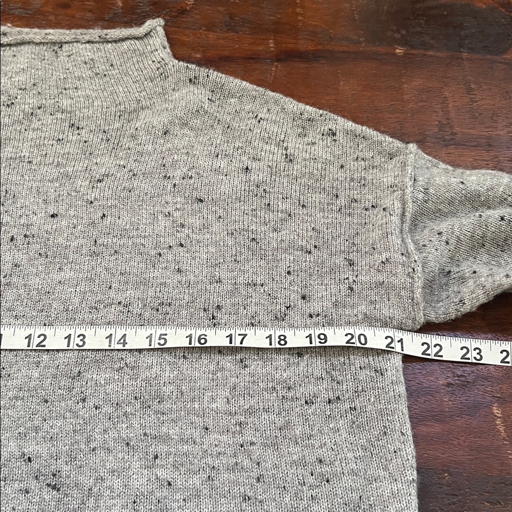 MADEWELL Donegal Whitworth Textured Graphite Mockneck Sweater Women's Size Small - Picture 7 of 12